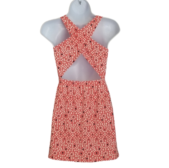 HARPER CANYON GIRLS ORANGE PRINTED SUNDRESS WITH CRISS CROSS BACK SIZE … - Picture 2 of 4